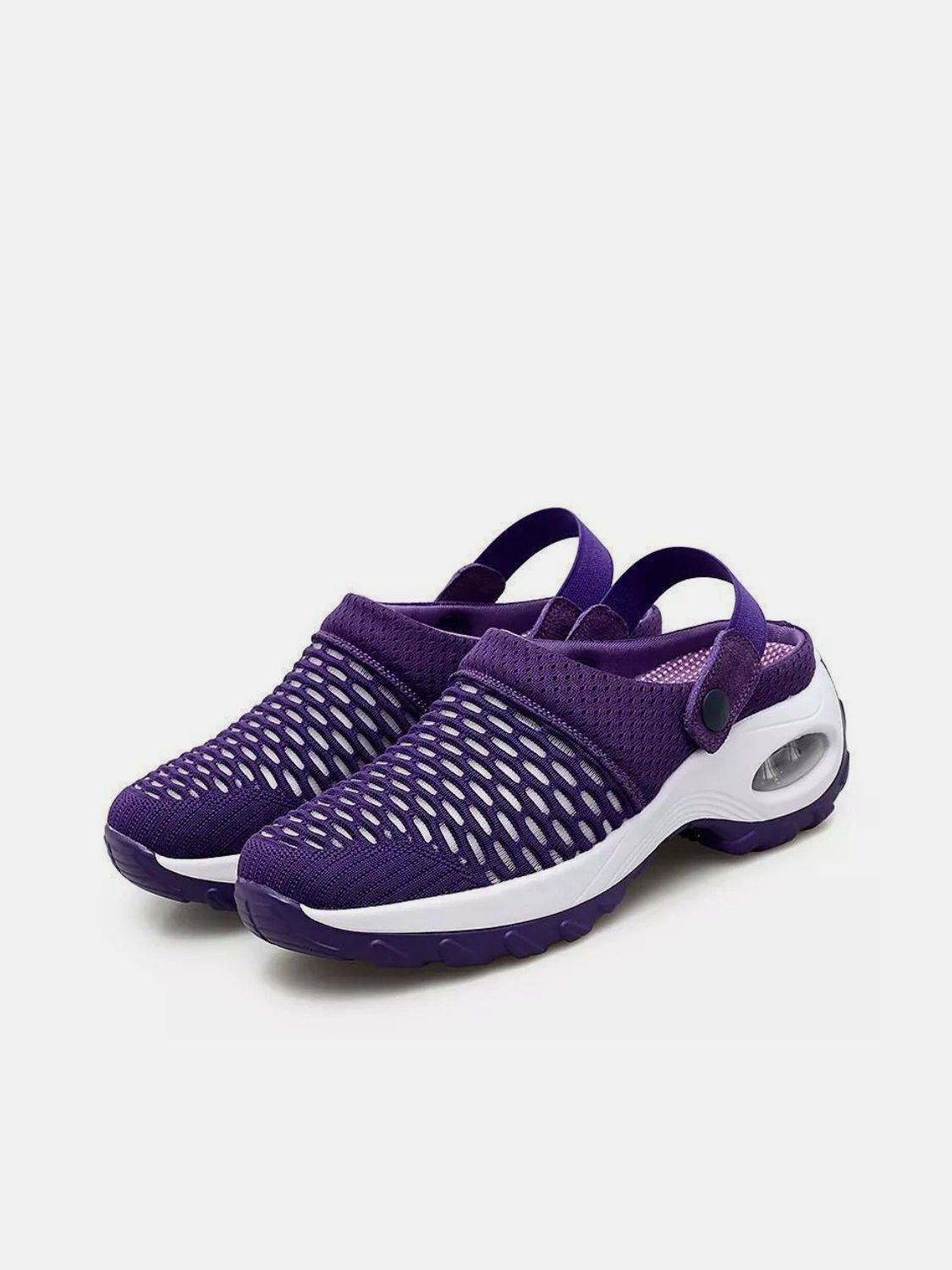 Mesh Round Toe Wedge Sandals Trandify Deal