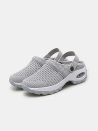 Mesh Round Toe Wedge Sandals Trandify Deal