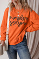Letter Round Neck Long Sleeve Sweatshirt Trandify Deal