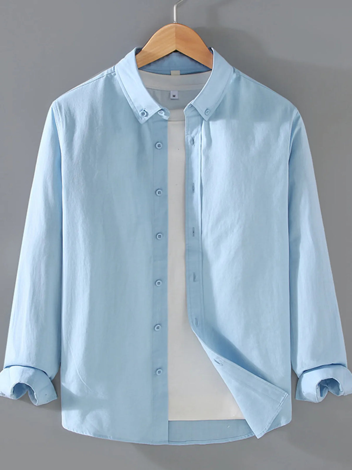 Big & Tall Men’s Dress Shirt – Relaxed Fit Button-Down for Office & Casual