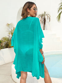 Ruffled Open Front Cover-Up Trandify deal