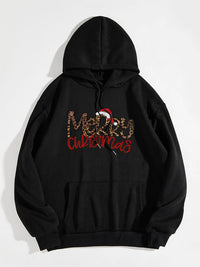 MERRY CHRISTMAS Graphic Drawstring Hoodie Trandify deal