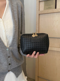PU Leather Woven Clutch Trandify Deal