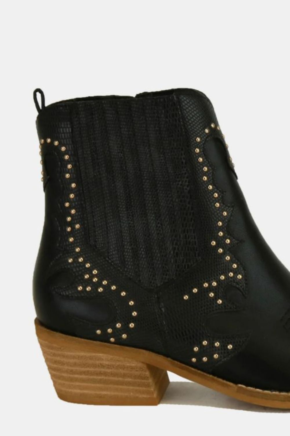 Beast Fashion Studded Detail Point Toe Boots Trandify Deal