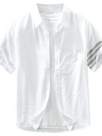 Men’s Plus Size Short Sleeve Button-Up Shirt – Big & Tall Hawaiian Summer Shirt – Casual & Formal Wear