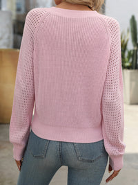 Mandy V-Neck Long Sleeve Sweater Trandify Deal