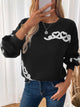 Perfee Heart Round Neck Long Sleeve Sweater Trandify Deal