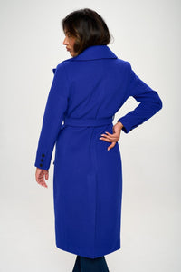 Coalition LA Double-Breasted Longline Coat with Belt Trandify Deal