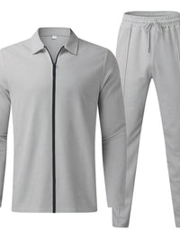 Plus size matching hoodie and pants set, breathable fabric for U.S. men