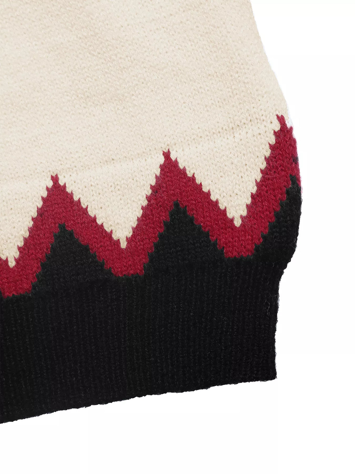 Women's Chevron Knit Sweater | Cozy Long Sleeve Top