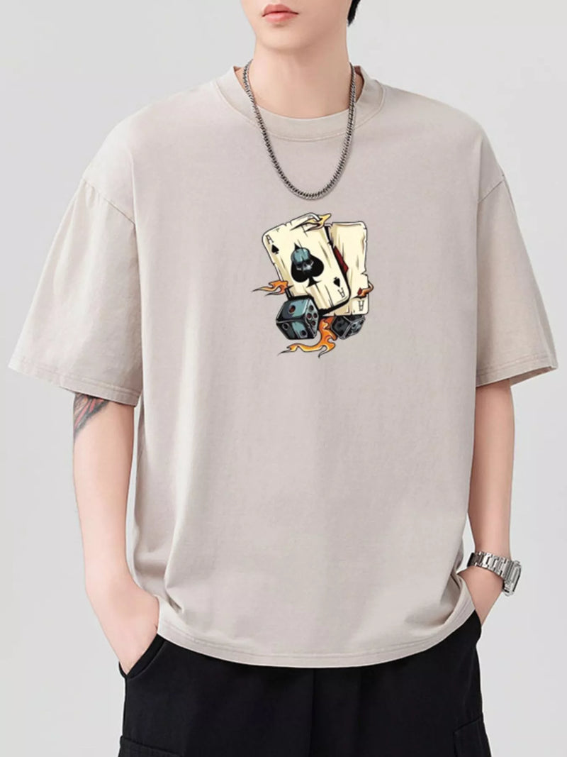 Men's Oversized Cotton T-Shirt | Heavyweight Graphic Tee