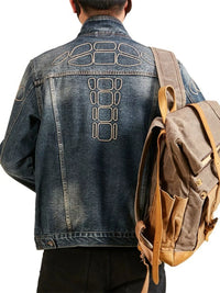 Men's Washed Denim Jacket | Relaxed Fit