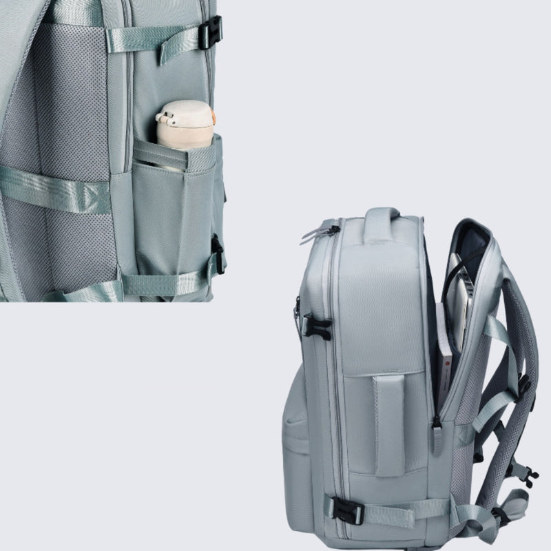 Oxford Cloth Side Pockets Backpack Bag with Handles Trandify Deal