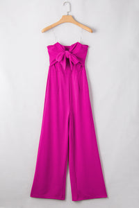 Tied Tube Wide Leg Jumpsuit Trandify Deal