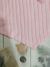 Women’s ruched drawstring ribbed long sleeve top in beige, styled with jeans for casual fall outfit