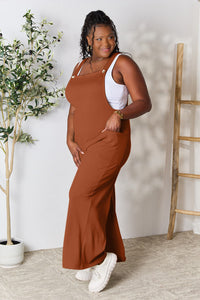 Double Take Full Size Wide Strap Overall with Pockets Trandify deal