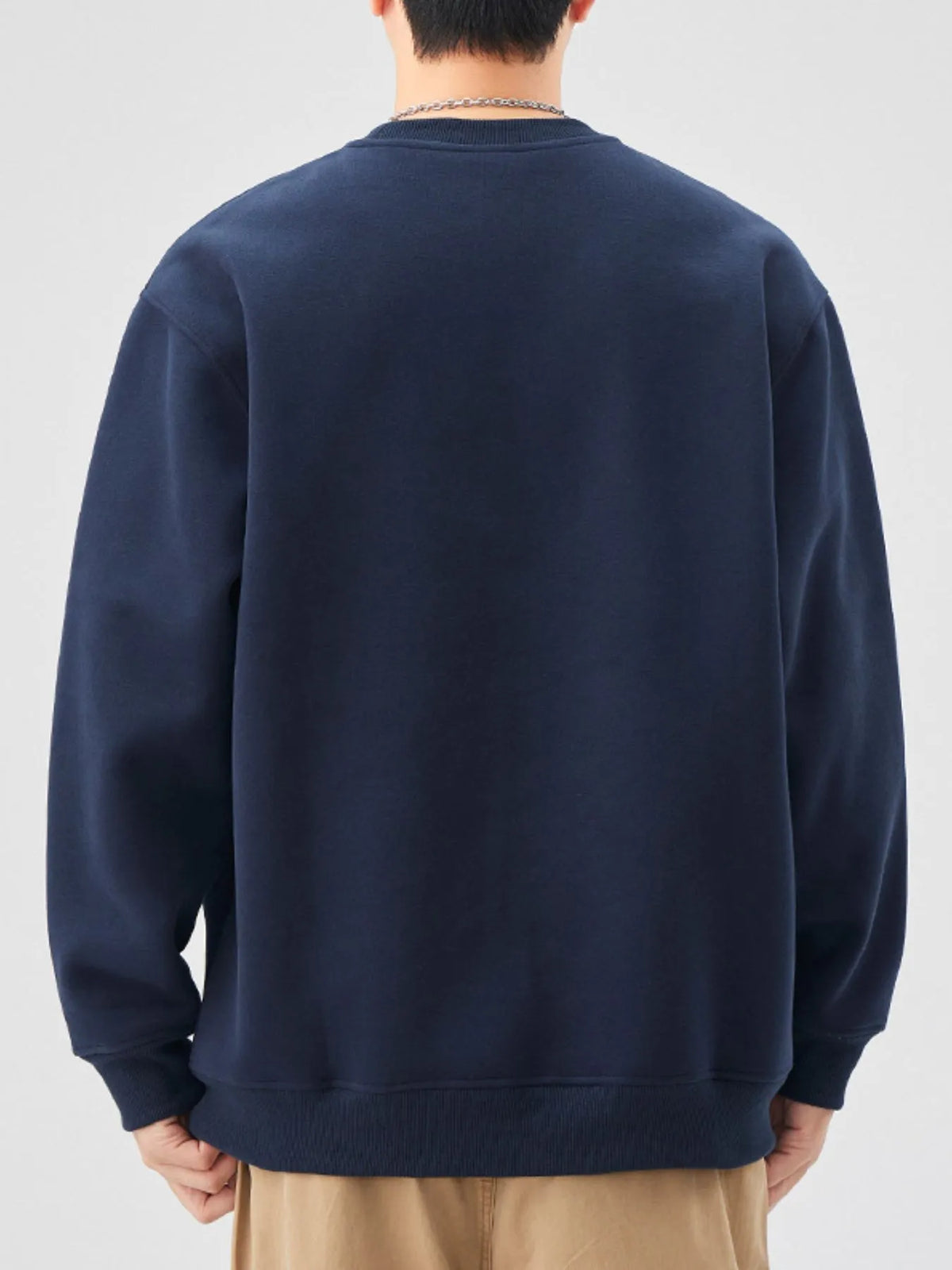 Plus Size Men’s Long Sleeve Sweatshirt – Soft Casual Pullover for Big & Tall