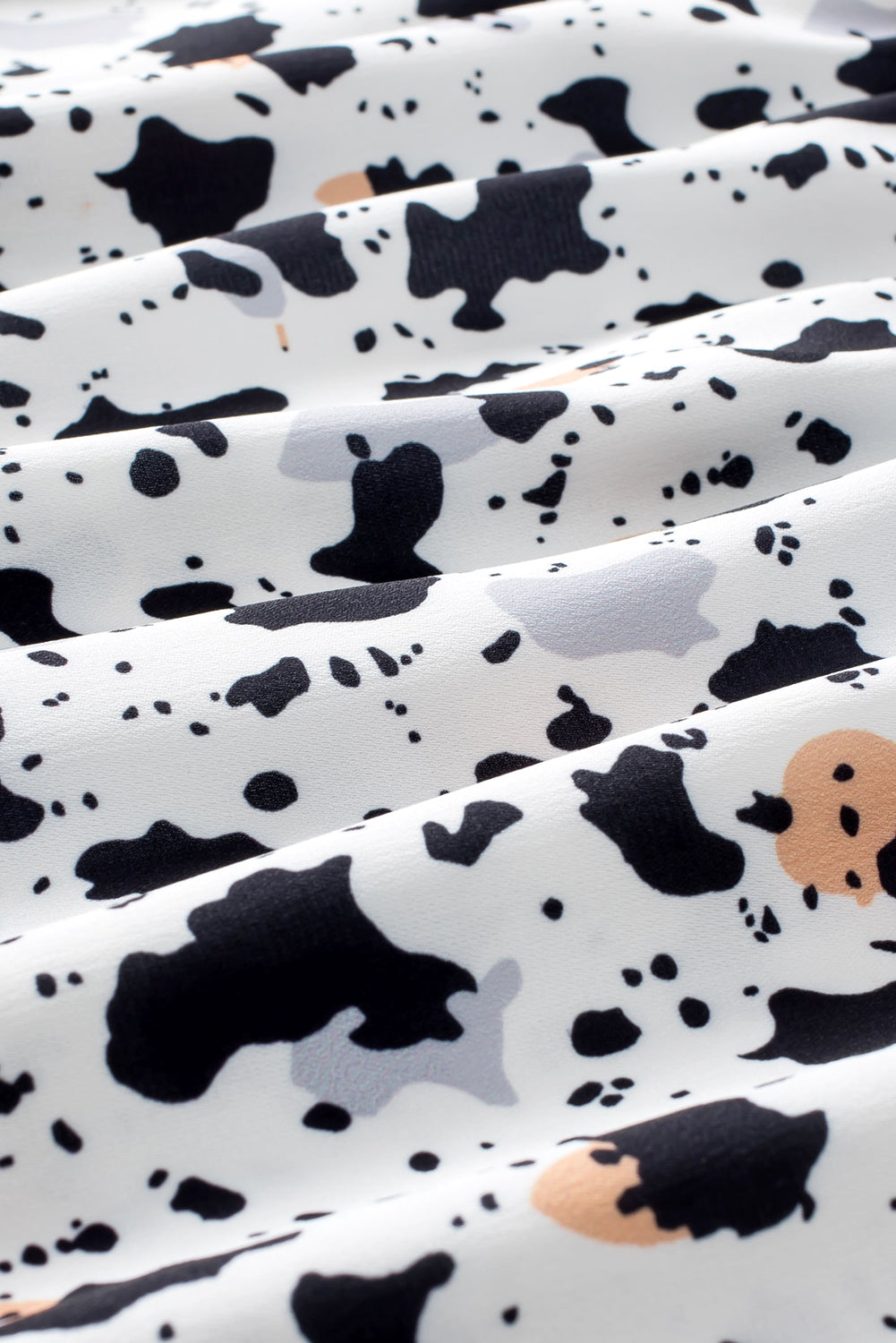 Ruffled Printed Mock Neck Cap Sleeve Blouse Trandify deal