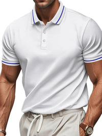 Plus size men’s collared polo – moisture-wicking fabric for golf & casual wear
