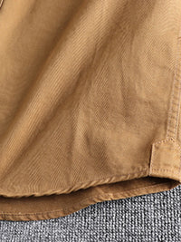 Plus size men’s button-up shirt with chest pockets for big & tall Hawaiian or office wear – breathable long sleeve casual shirt