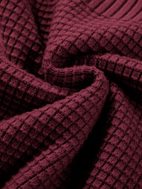 Women's Textured Knit Sweater - Waffle Crewneck