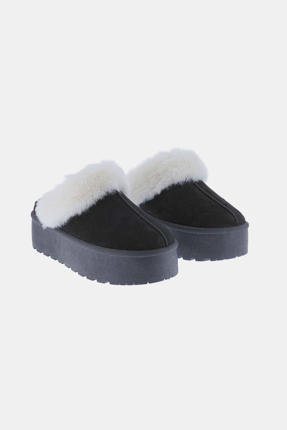 Weeboo Thick Bottom Fur Trim Snow Slippers Trandify Deal