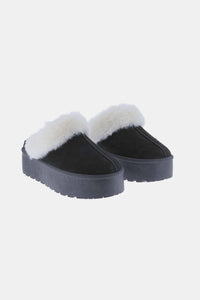 Weeboo Thick Bottom Fur Trim Snow Slippers Trandify Deal