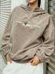 Mountain Quarter Zip Long Sleeve Hoodie Trandify Deal