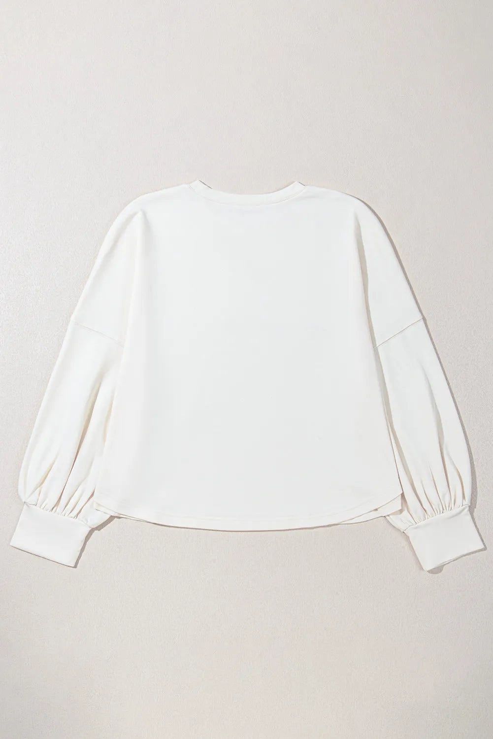 Plus Size Studded Star Round Neck Long Sleeve Blouse Trandify Deal