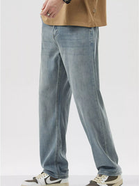 Men's Wide Leg Jeans | 70s Retro Style | Comfort Stretch