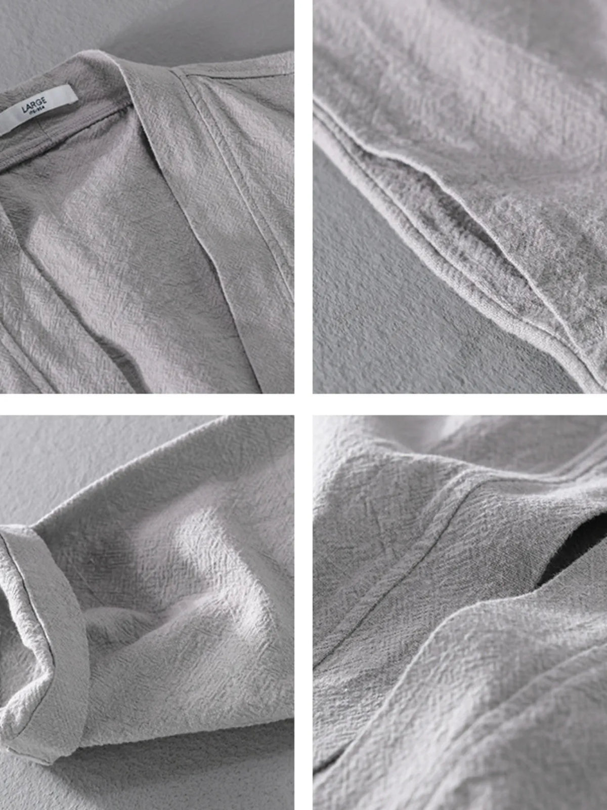 Men's Plus Size Open Front Long Sleeve Cardigan – Lightweight Big & Tall Lounge Wear – Trendy Oversized Cover-Up