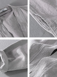 Men's Plus Size Open Front Long Sleeve Cardigan – Lightweight Big & Tall Lounge Wear – Trendy Oversized Cover-Up