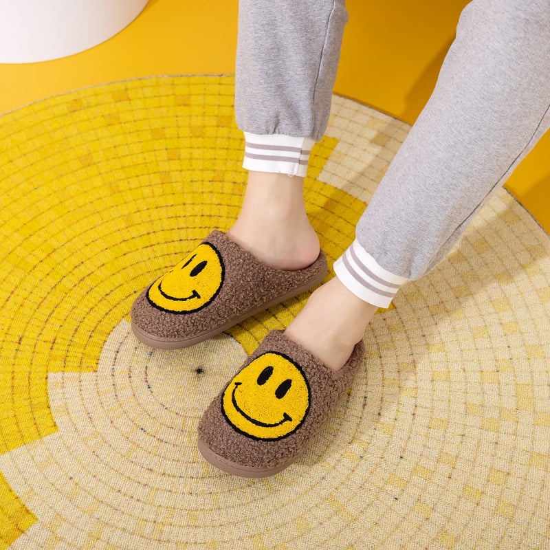 Melody Smiley Face Slippers Trandify Deal