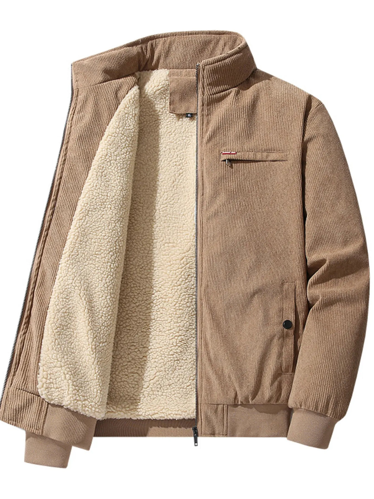 Plus Size Sherpa Jacket for Men | Corduroy Bomber