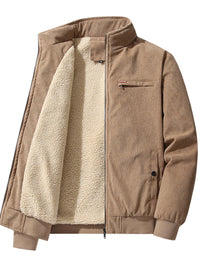 Plus Size Sherpa Jacket for Men | Corduroy Bomber