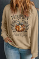 Plus Size Pumpkin Graphic Long Sleeve Sweatshirt Trandify Deal