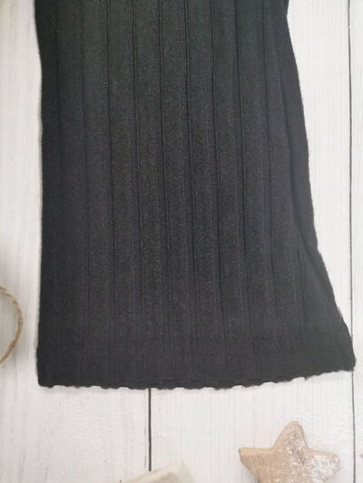 Women’s ruched drawstring ribbed long sleeve top in beige, styled with jeans for casual fall outfit