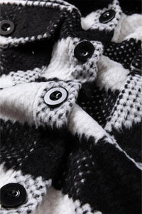 Plaid Button Up Long Sleeve Jacket Trandify Deal