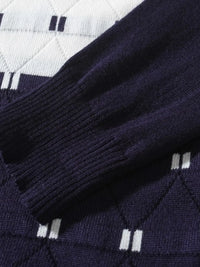 Winter knit sweater for men, breathable lightweight top, layering essential