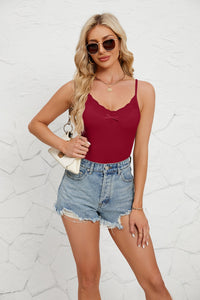 Lace Detail Scoop Neck Cami Trandify deal