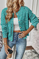 Confetti Button Up Long Sleeve Cardigan - Trandify Deal