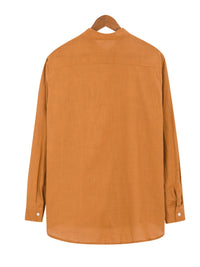 Premium stretch fabric men’s dress shirt with chest pocket – Trendy menswear essential