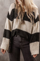Color Block Round Neck Sweater Trandify Deal