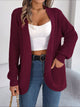 Chunky Knit Cardigan with Pockets - Open Front Women's Sweater