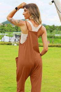 Double Take Full Size Sleeveless V-Neck Pocketed Jumpsuit Trandify deal