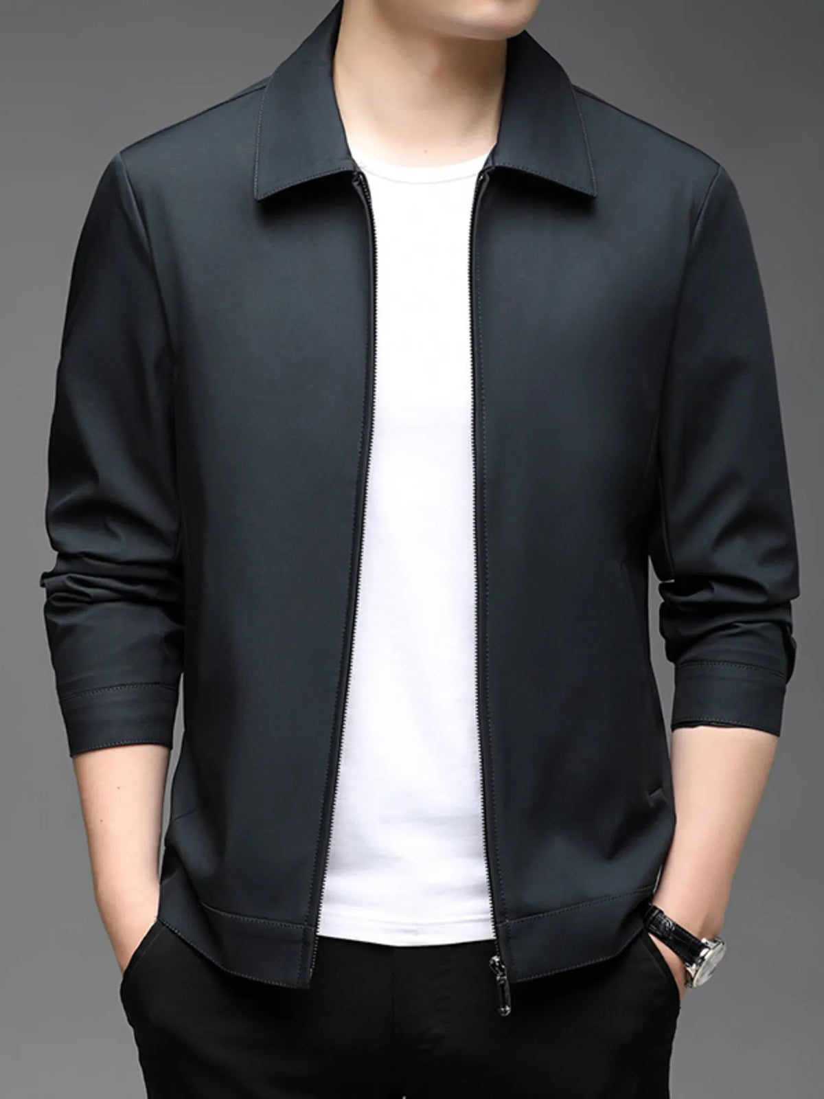 Stylish Lightweight Jacket for Plus Size Men – Trendy Streetwear Look