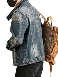 Men's Washed Denim Jacket | Relaxed Fit
