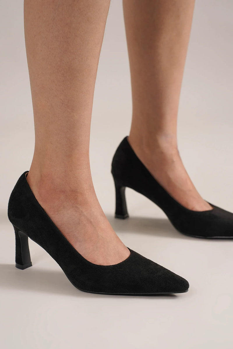 Beast Fashion Faux Suede Point Toe Pumps Trandify Deal
