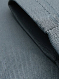 Men’s Plus Size Quarter-Zip Active Shirt – Gray Moisture-Wicking Long Sleeve T-Shirt for Gym & Casual Wear