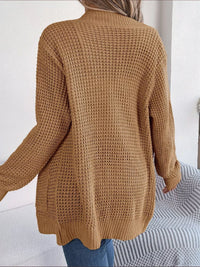 Chunky Knit Cardigan with Pockets - Open Front Women's Sweater